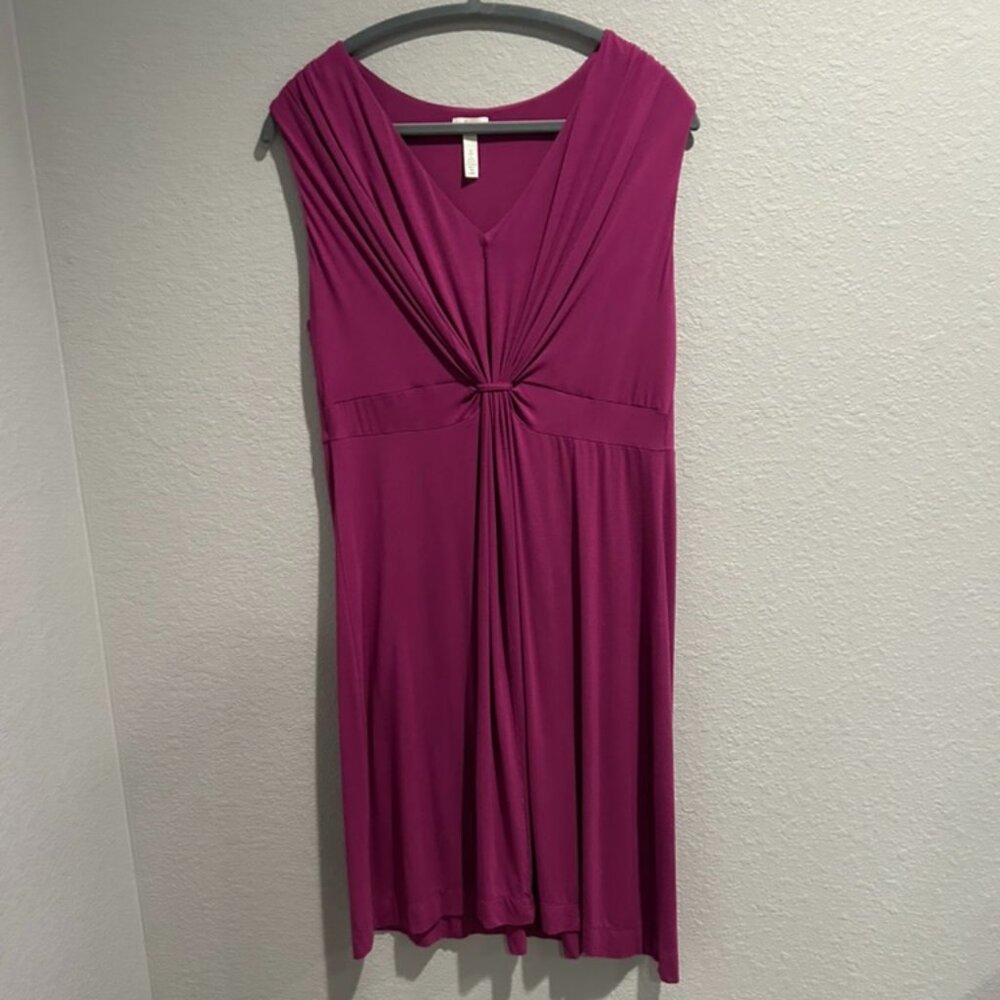 Soma Women's Amaranth Sleeveless Mid-thigh Dress Large
